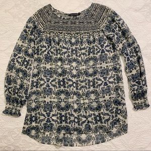 ZAC AND RACHEL || Blue floral print blouse